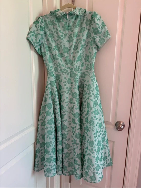Ivy City Co Mint Green Floral Fit-and-Flare Midi Dress - Picture 5 of 7